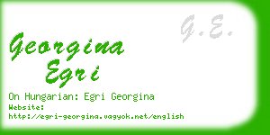 georgina egri business card